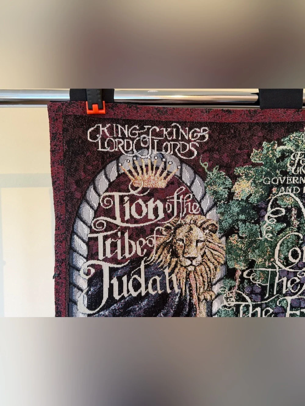 Wonderful Counselor Jesus Christian Tapestry wall Hanging 26x36 Made in USA